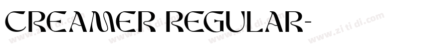 Creamer Regular字体转换